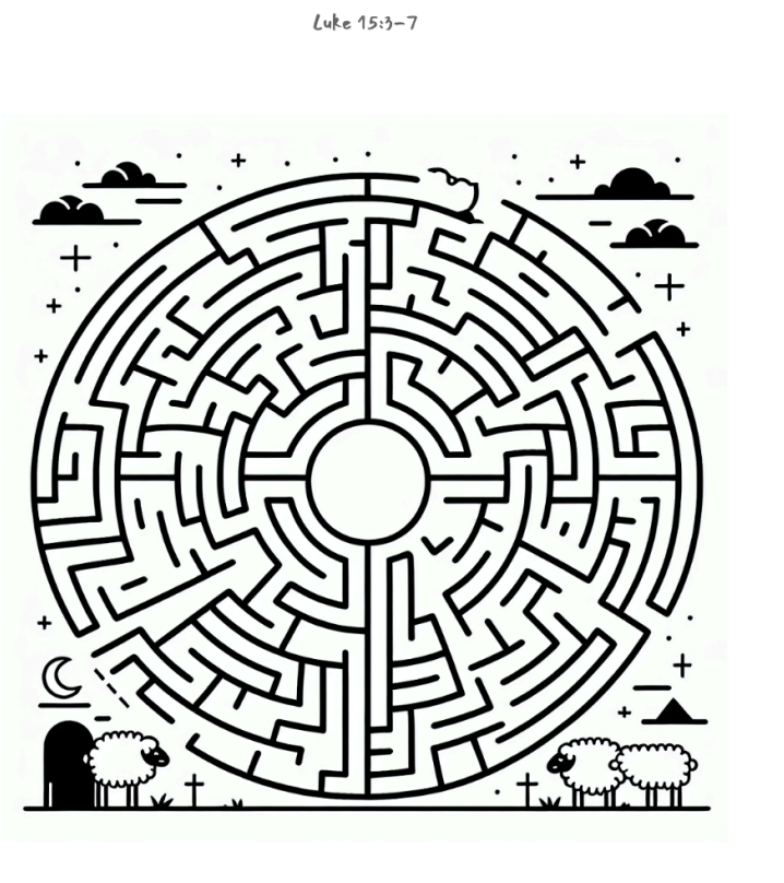 Parable of the Lost Sheep maze